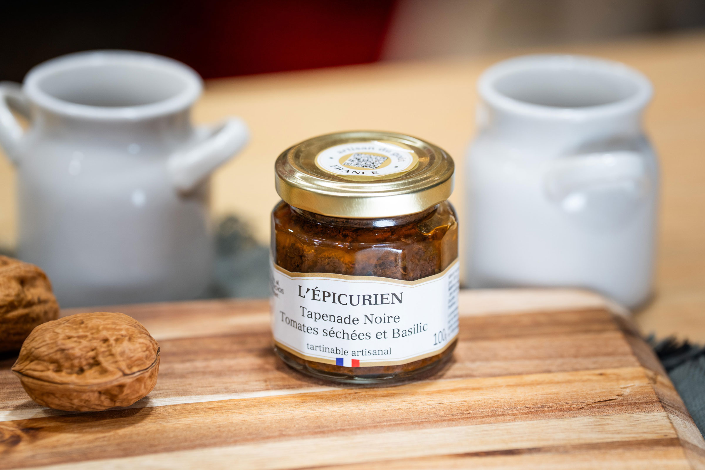 Tapenade Noire tomates séchées et basilic 100g